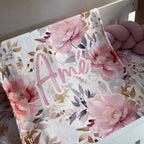Cot Bedding - Pink Flower Set 11