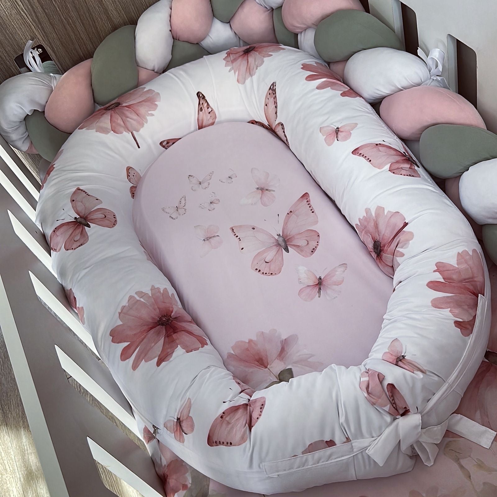 Nest - Floral Butterfly 03 baby nursery snuggle nests South Africa