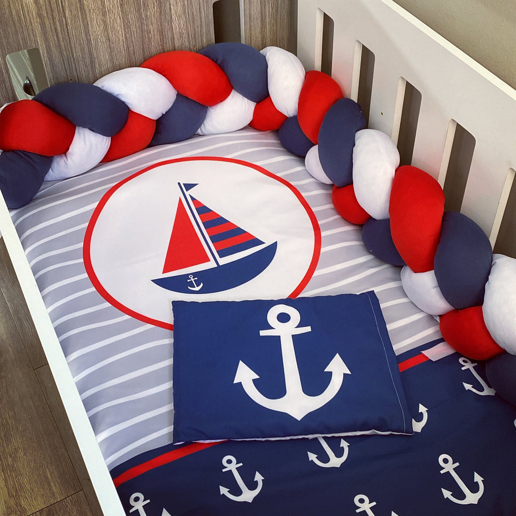 Cot Bedding - Nautical Set 04 baby boy nursery linen set South Africa