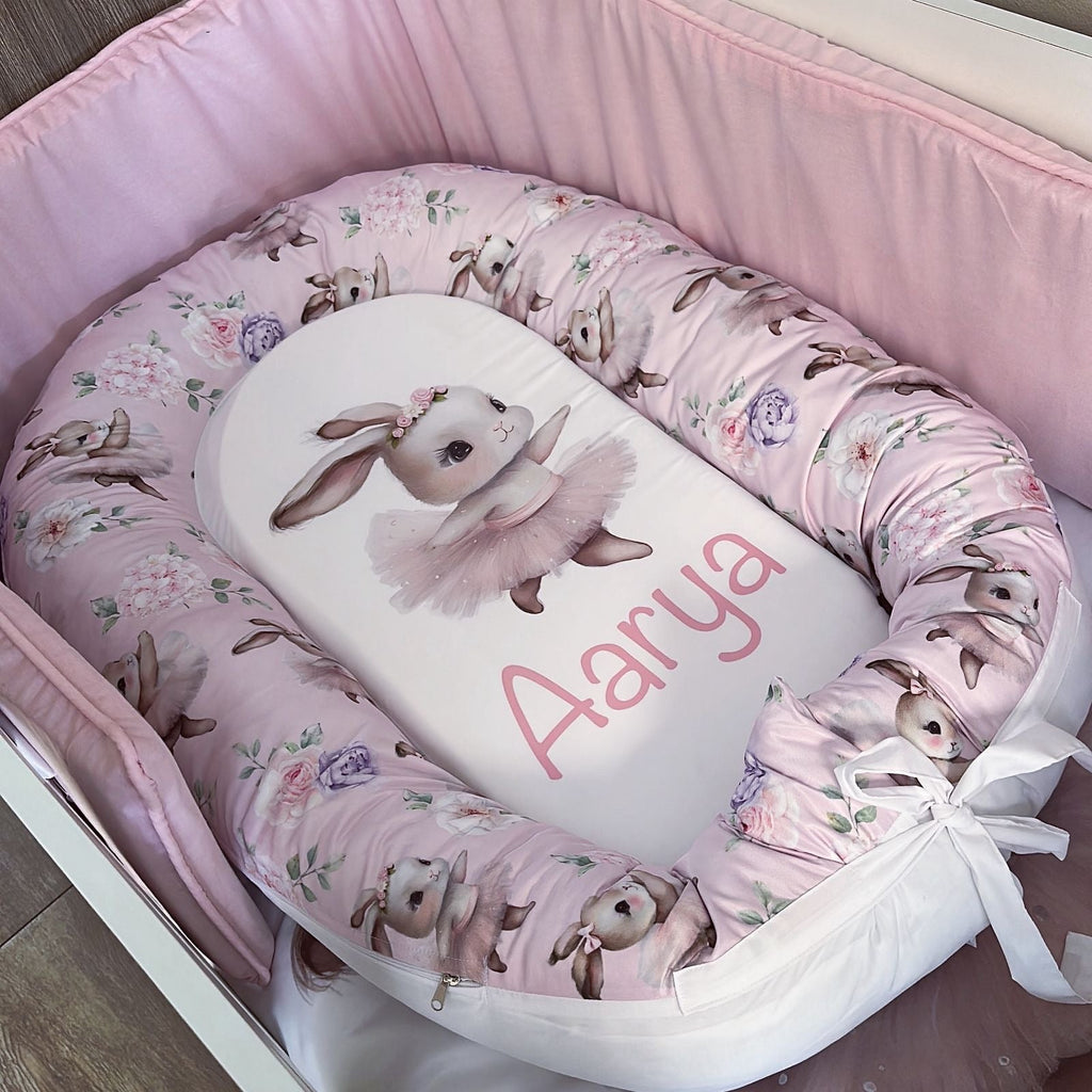 Cot Bedding - Pink Bunny Set 33