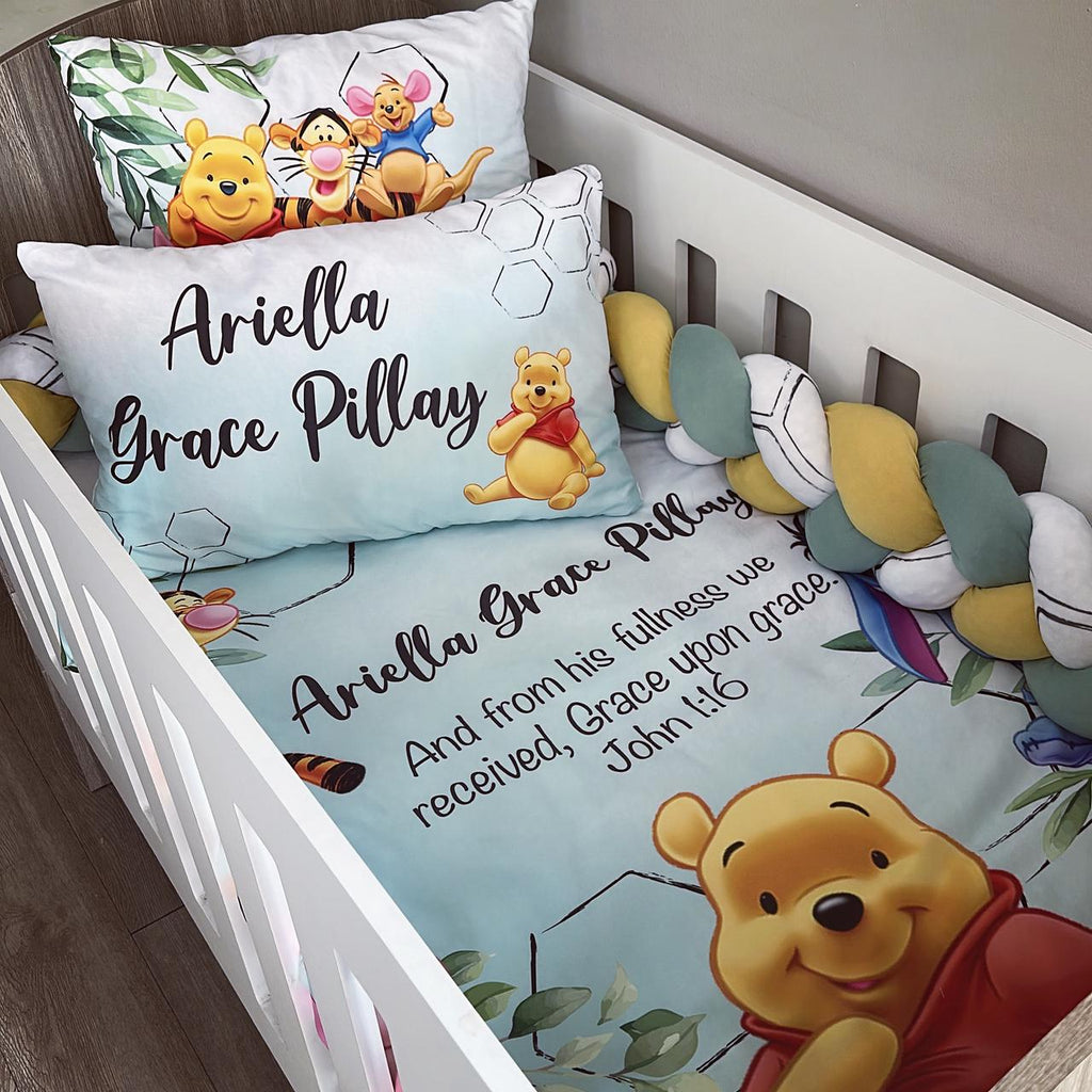 Cot Bedding - Winnie the pooh set 07 baby neutral nursery linen set South Africa
