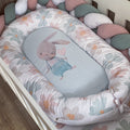 Nest - Pink Sage Bunny 02 baby nursery snuggle nests South Africa