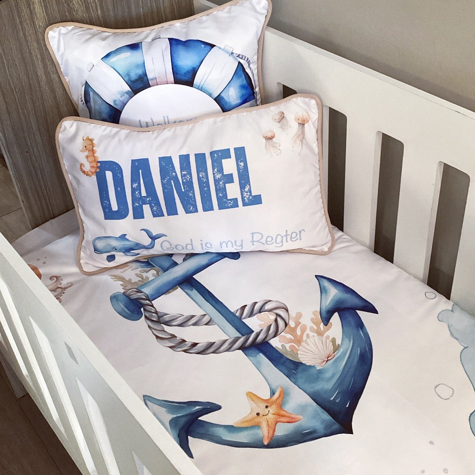 Cot Bedding - Nautical Set 01 baby boy nursery linen set South Africa
