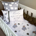 Cot Bedding - Grey Sheep Set 04 baby neutral nursery linen set South Africa
