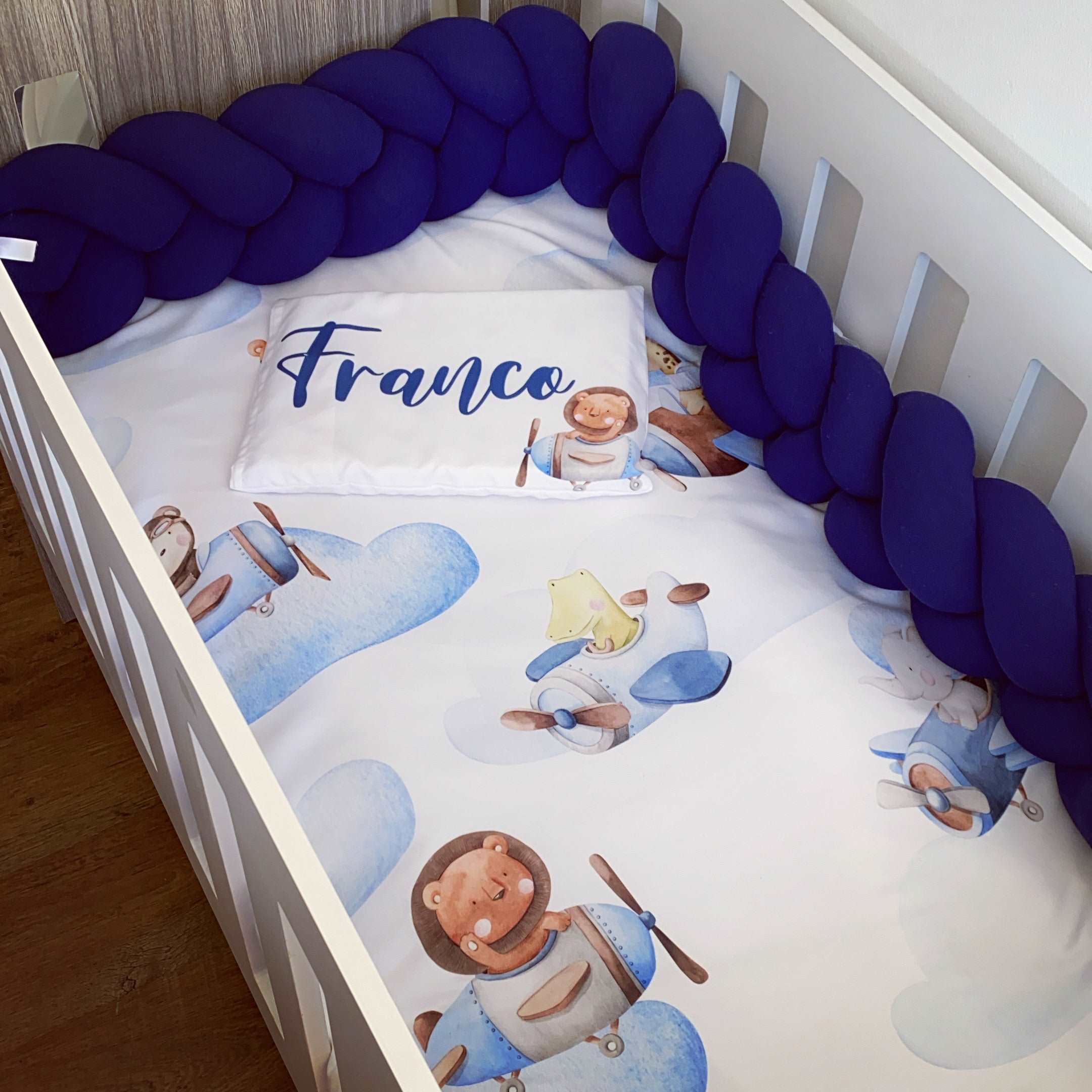 Cot Bedding - Safari Plane Set baby boy nursery linen set South Africa