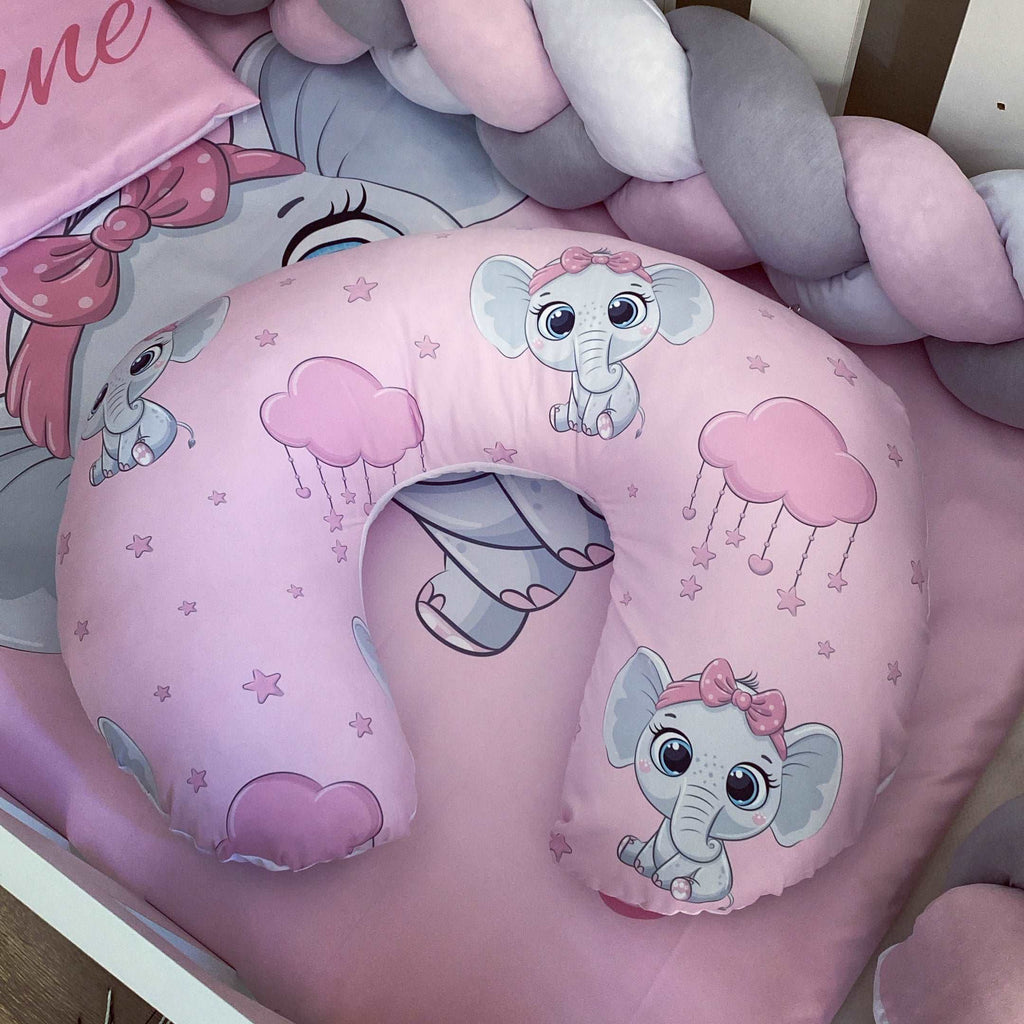 Cot Bedding - Grey Elephant Set 06