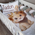 Cot Bedding - Stone Lion Set 01 baby neutral nursery linen set South Africa