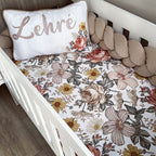 Cot Bedding - Boho Floral Set 02