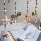 Cot Bedding - Coral Turtle Set 01