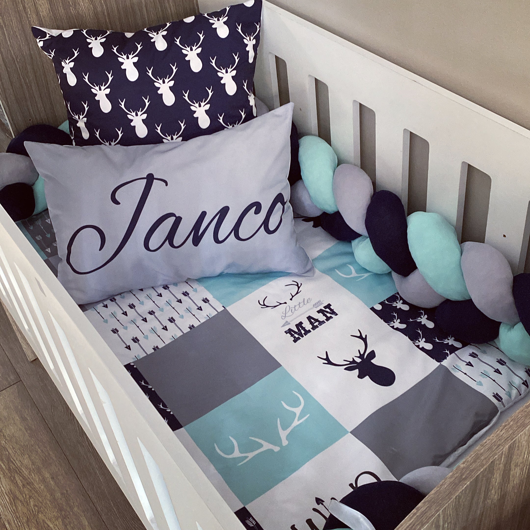 Cot Bedding - Wild and Free Set 01 baby boy nursery linen set South Africa