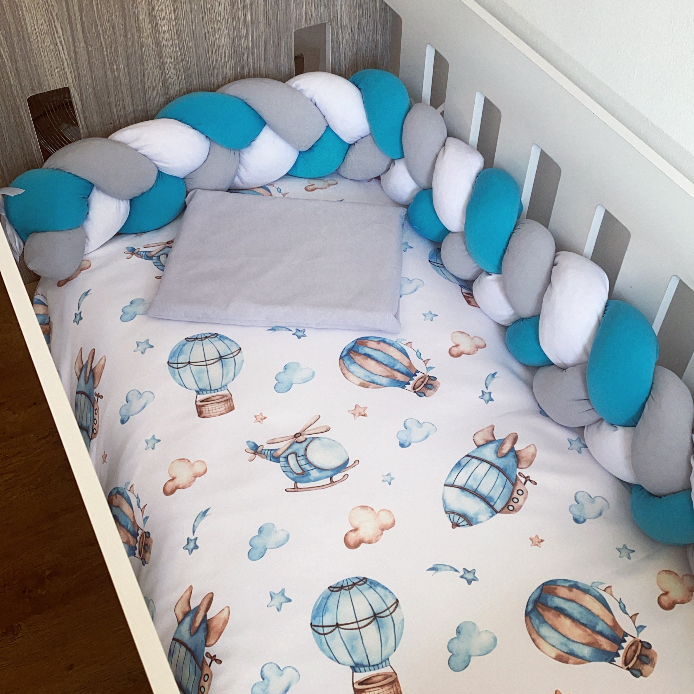 Cot Bedding - Blue Plane Set 09 baby boy nursery linen set South Africa