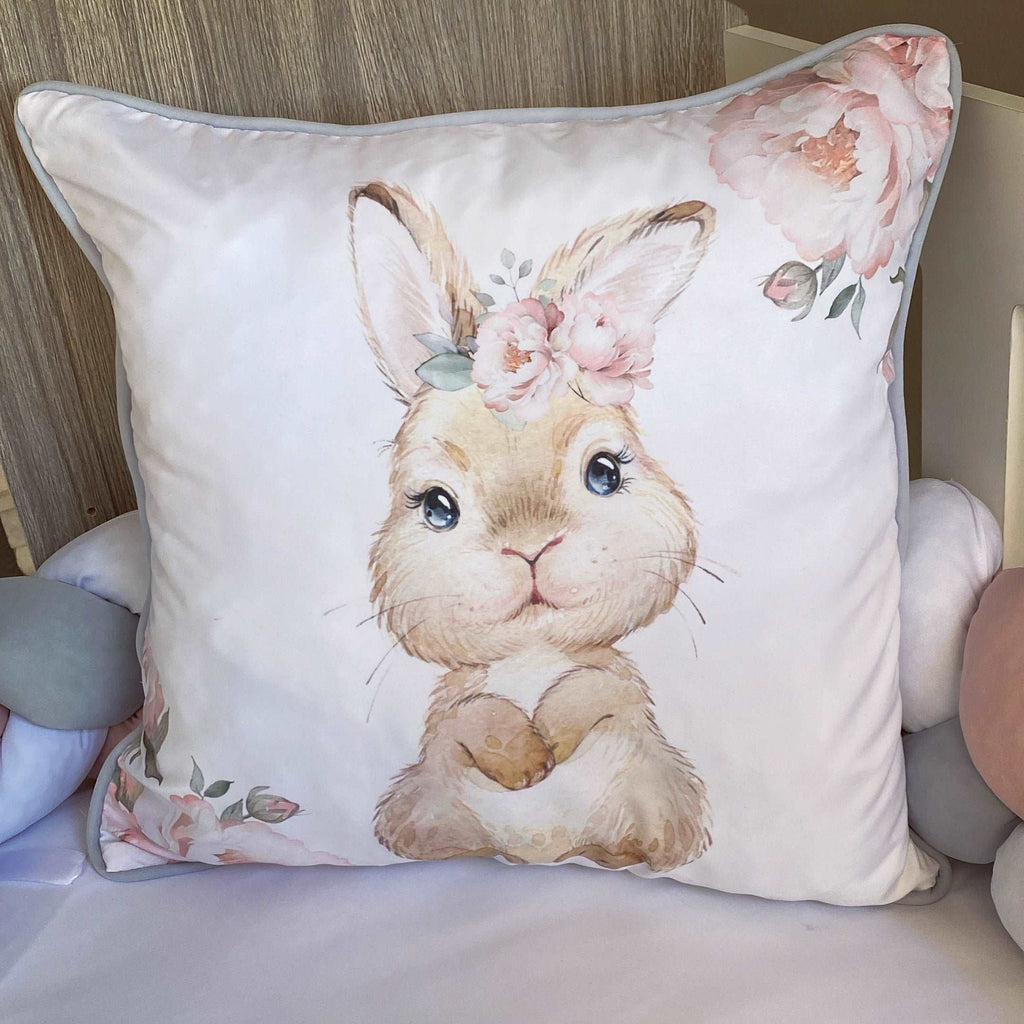 Cot Bedding - Grey Bunny Set 02