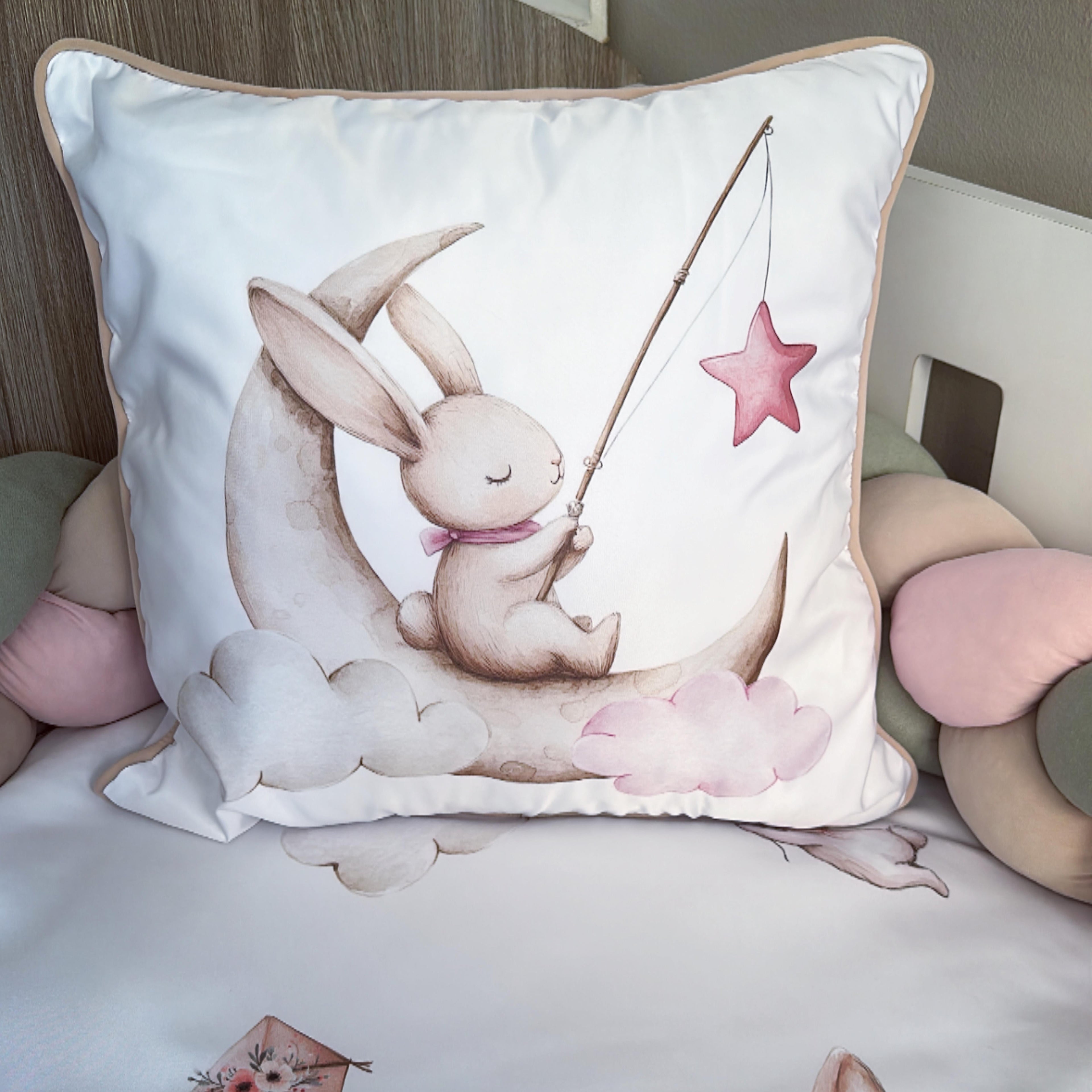 Cot Bedding - Pink Bunny Set 14