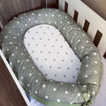 Nest - Green Polka Dots 01 baby nursery snuggle nests South Africa