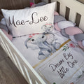 Cot Bedding - Pink Elephant Set 22