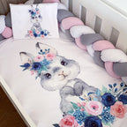 Cot Bedding - Flower Bunny Set 01