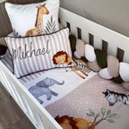 Cot Bedding - Safari Set 15 baby neutral nursery linen set South Africa