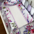 Cot Bedding - Lilac Flower Penguin Set 01