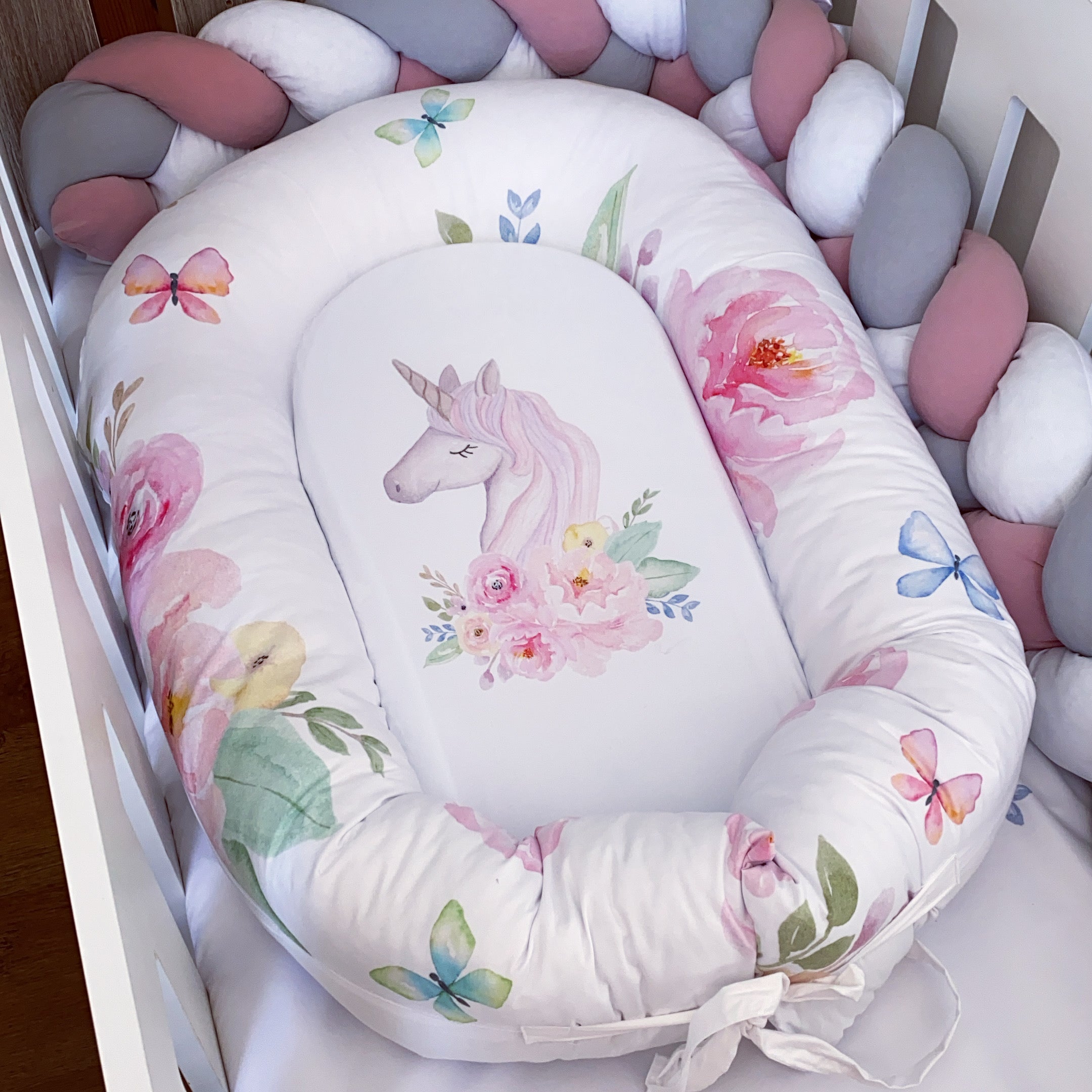 Cot Bedding - Pink Unicorn Set 08