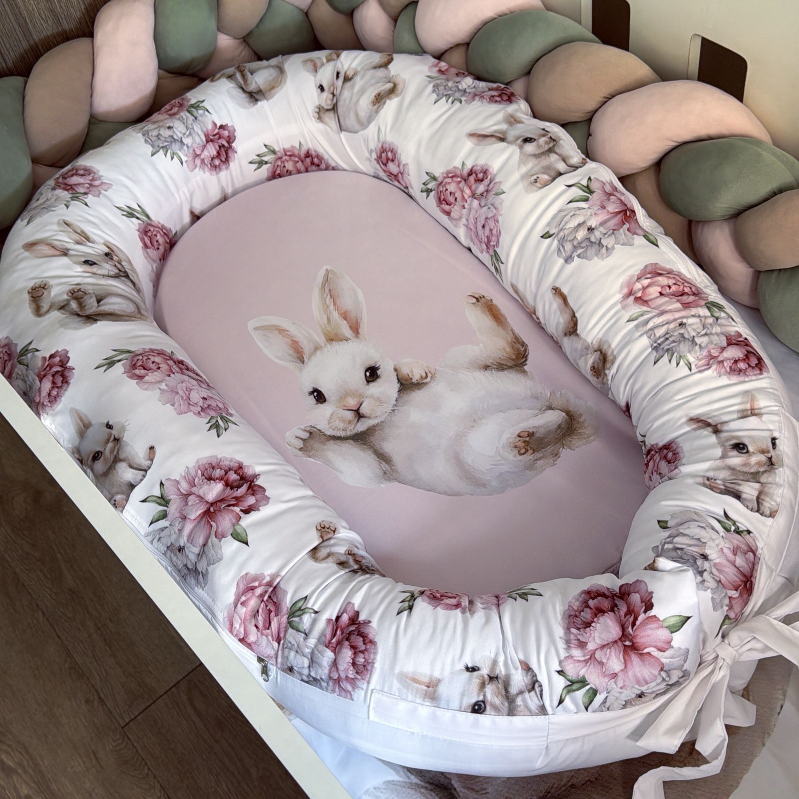 Nest - Pink Bunny 05 baby nursery snuggle nests South Africa