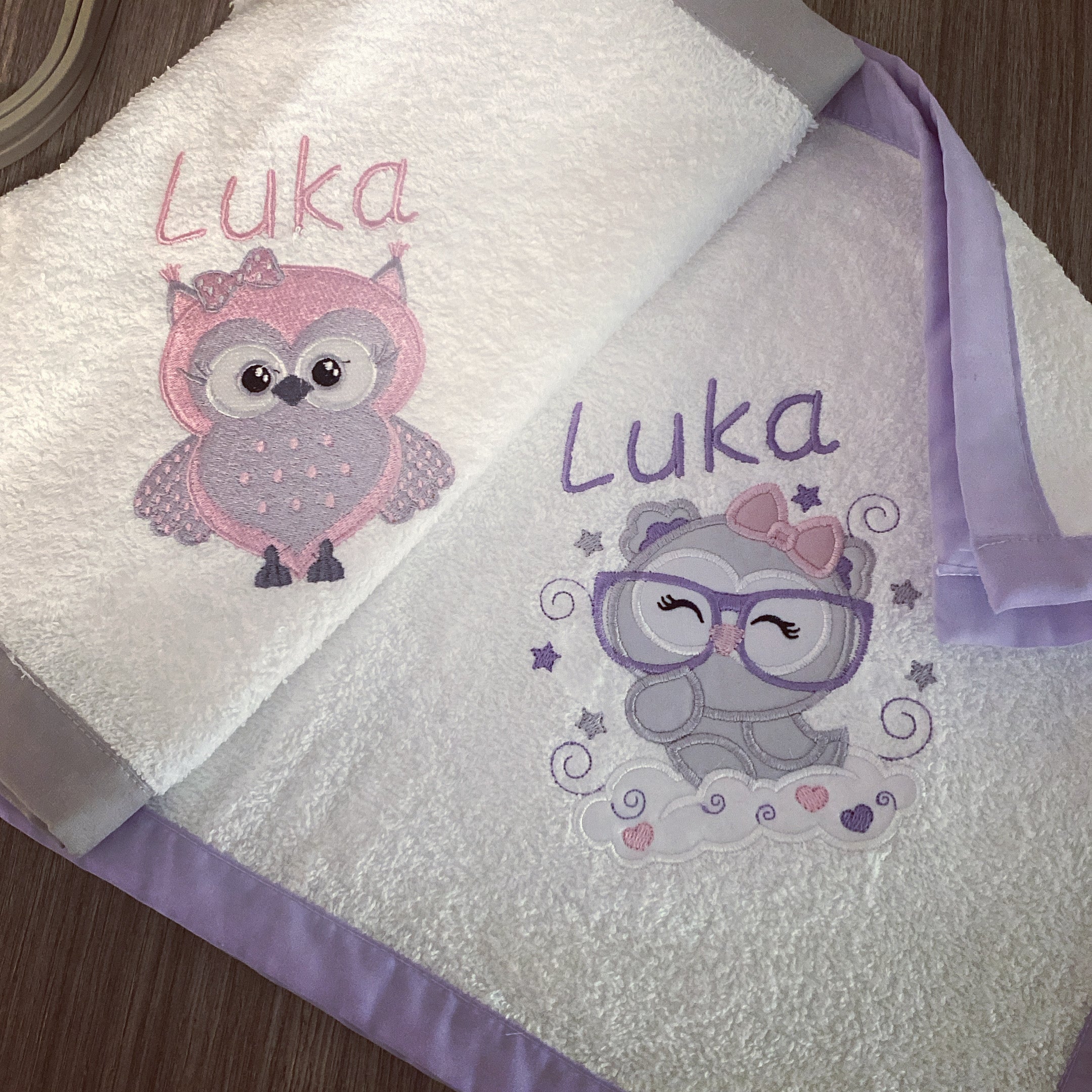 Burpcloths - Owls 01 baby burp cloths South Africa