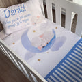 Cot Bedding - Blue Sheep Set 01 baby boy nursery linen set South Africa
