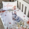 Cot Bedding - Flower Bunny Set 02