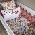 Cot Bedding - Boho Floral Set 03