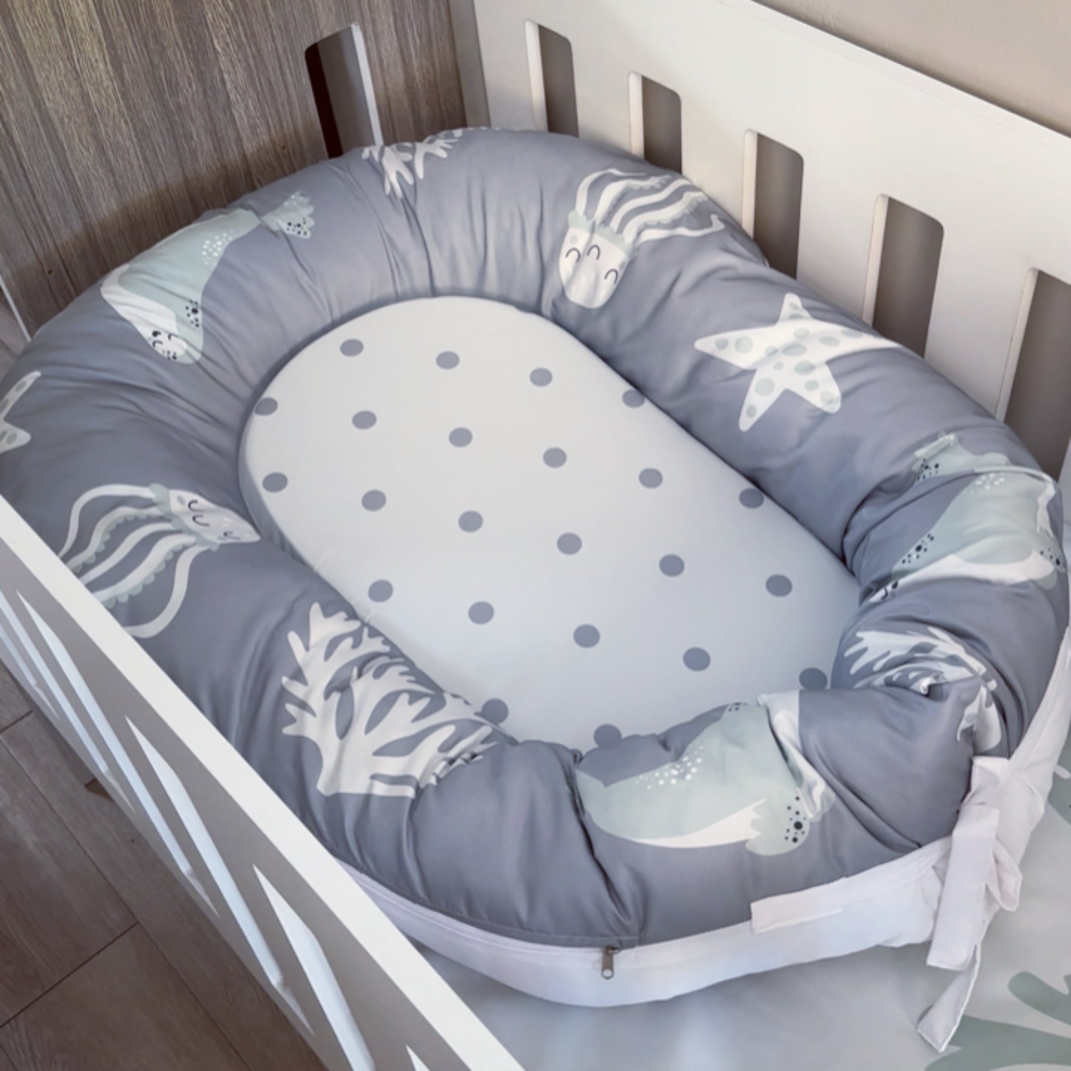Nest - Grey Ocean 01 baby nursery snuggle nests South Africa