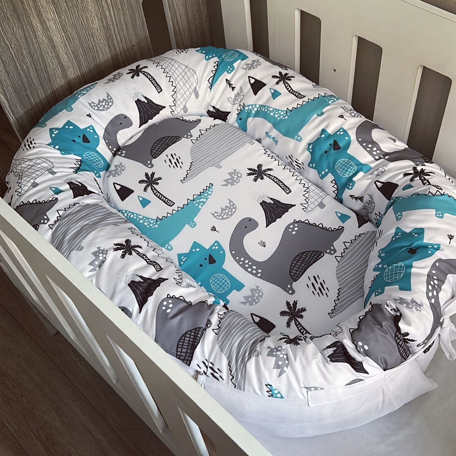 Nest - Blue Dinosaur 01 baby nursery snuggle nests South Africa