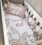Cot Bedding - Stone Safari Set 05 baby neutral nursery linen set South Africa