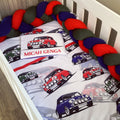 Cot Bedding - Mini Cooper Set 01 baby boy nursery linen set South Africa