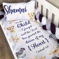 Cot Bedding - Navy Safari Set 05 baby boy nursery linen set South Africa
