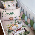 Cot Bedding - Green Safari Set 07 baby boy nursery linen set South Africa