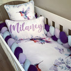 Cot Bedding - Lilac Bird Set 01