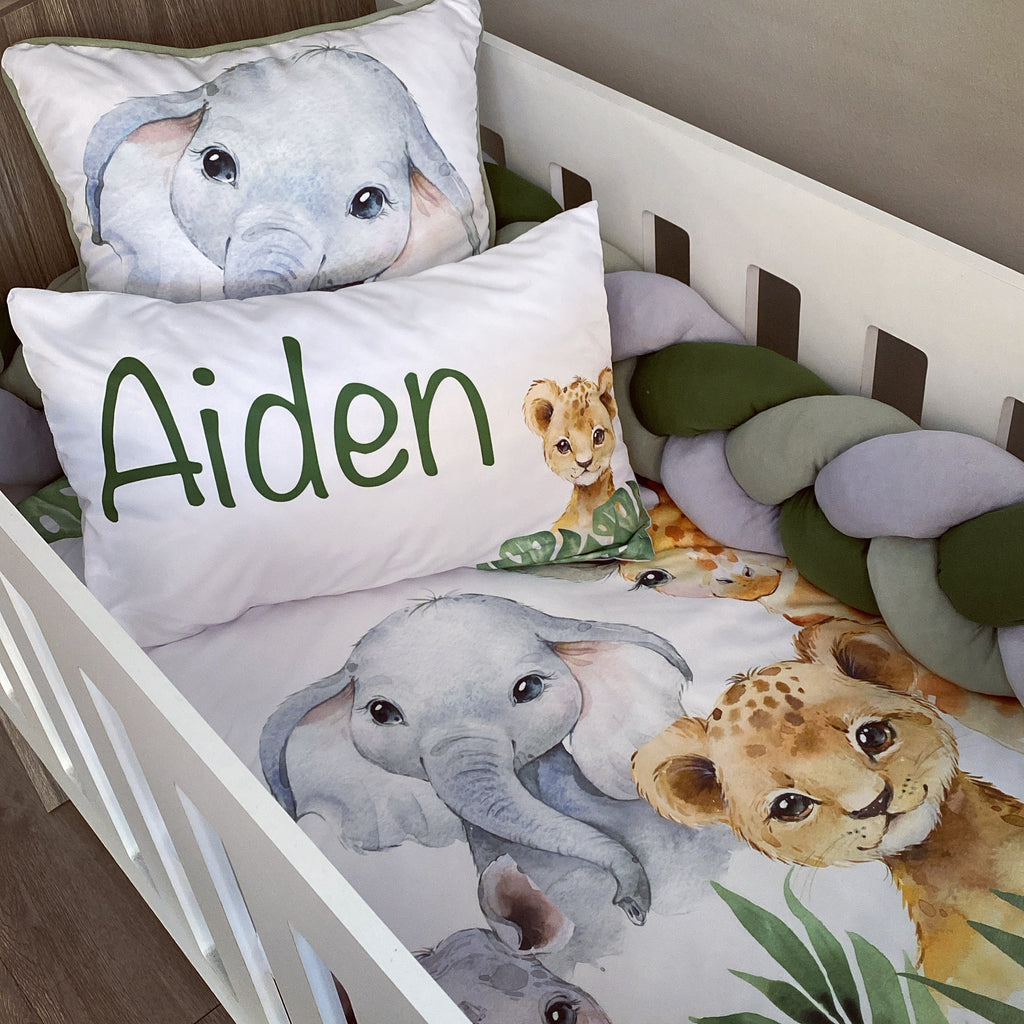 Cot Bedding - Safari Set 17 baby neutral nursery linen set South Africa