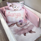 Cot Bedding - Pink Bunny Set 33