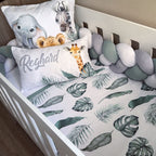 Cot Bedding - Leaves Safari Set 01 baby neutral nursery linen set South Africa