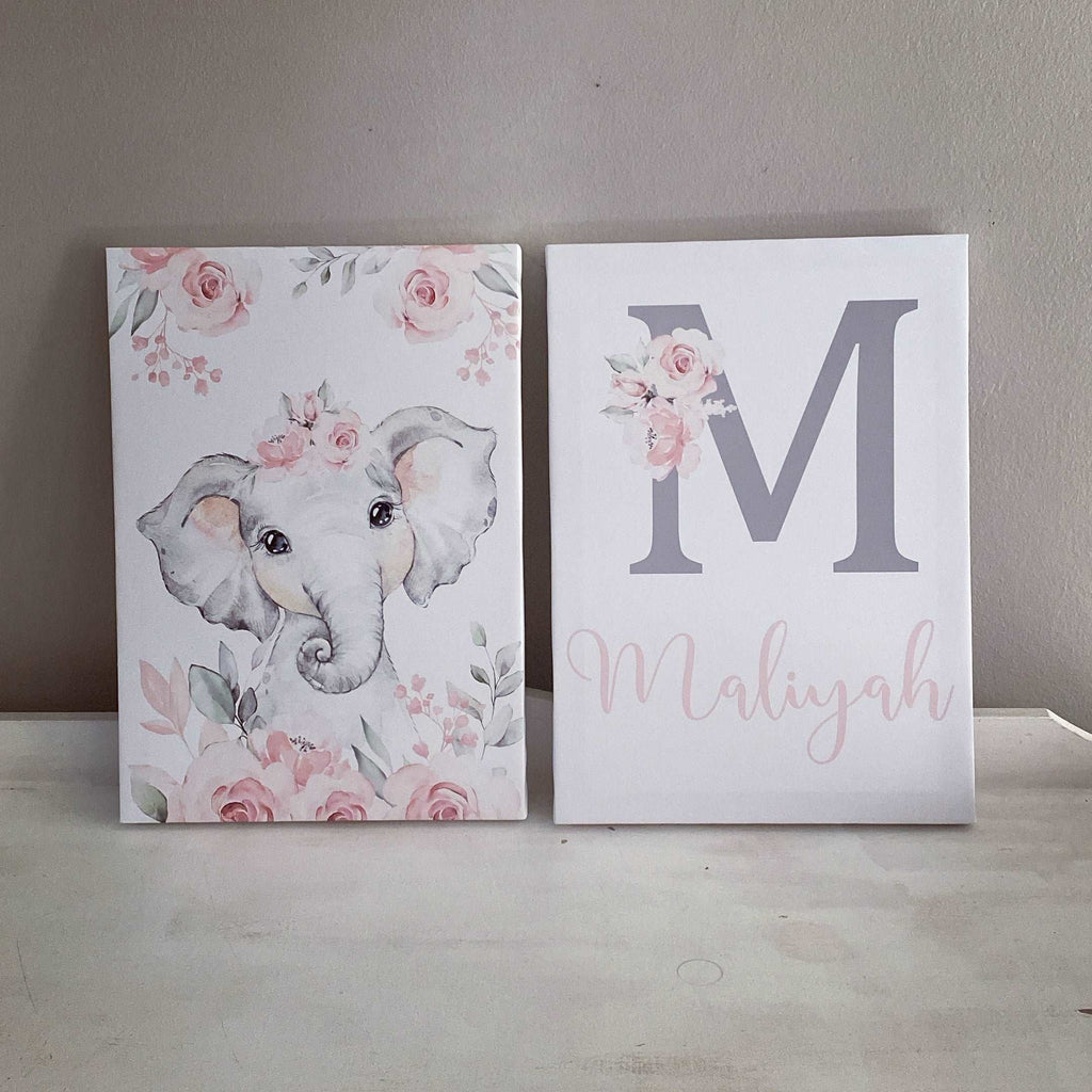 Cot Bedding - Pink Elephant Set 03