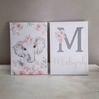 Cot Bedding - Pink Elephant Set 03