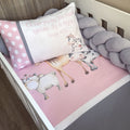 Cot Bedding - Pink Farm Set 07