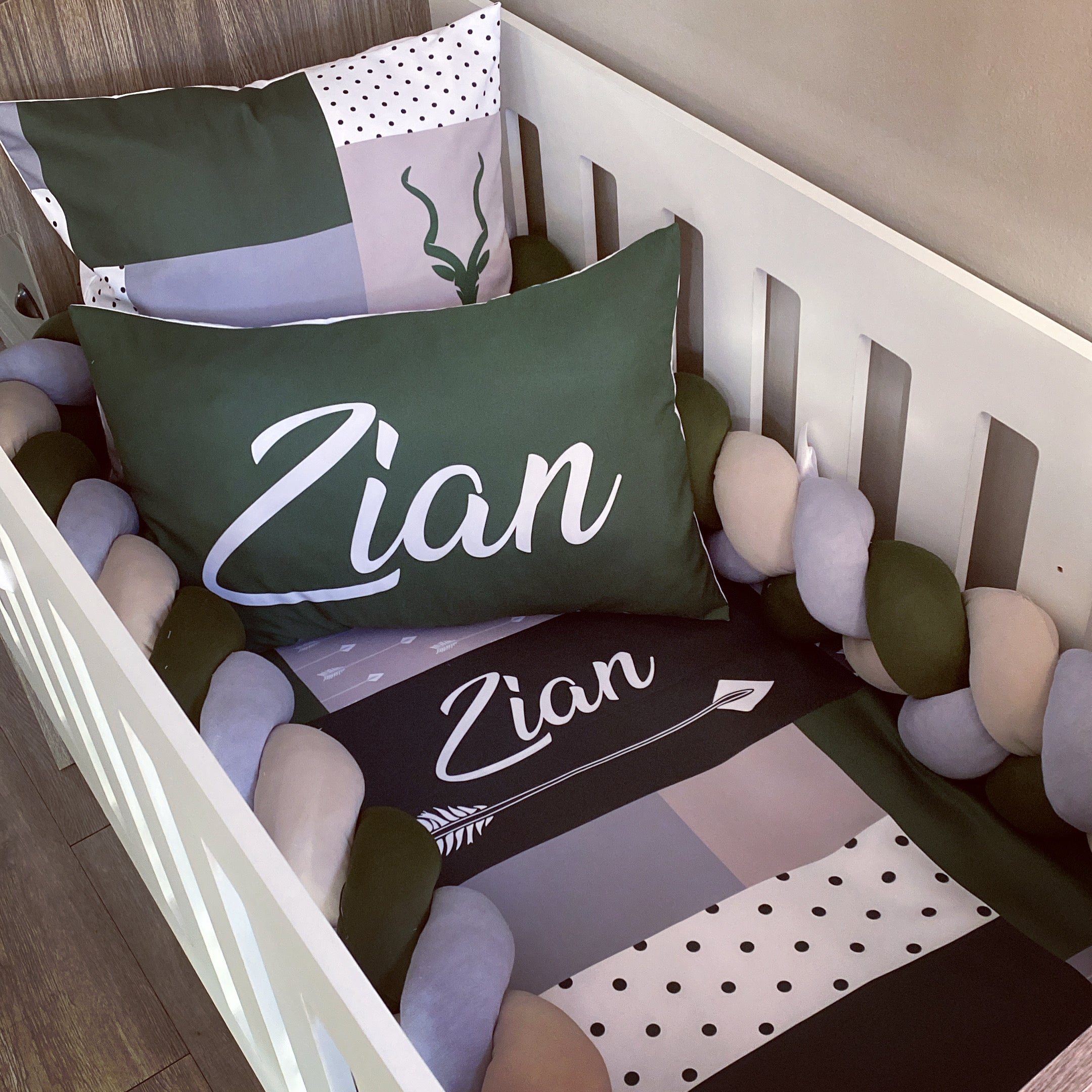 Cot Bedding - Wild and Free Set 02 baby boy nursery linen set South Africa