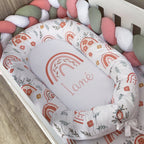 Cot Bedding - Coral Rainbow Set 01