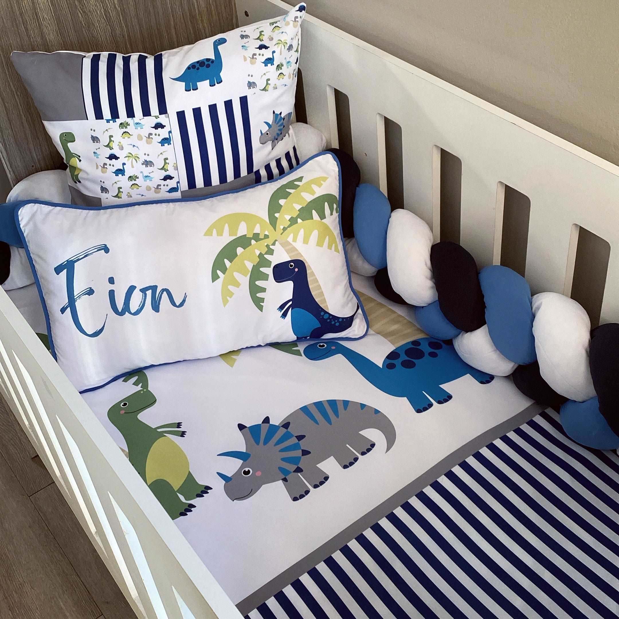 Cot Bedding - Dinosaur Set 01 baby boy nursery linen set South Africa