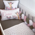 Cot Bedding -Stone Pink Safari Set 01