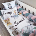 Cot Bedding - Pink Safari Set 41