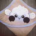Hooded Towels - Sheep 01 baby toddler hooded towels South Africa