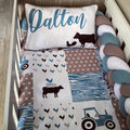 Cot Bedding - Blue Farm Set 01 baby boy nursery linen set South Africa