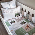 Cot Bedding - Stone Farm Set 01 baby boy nursery linen set South Africa