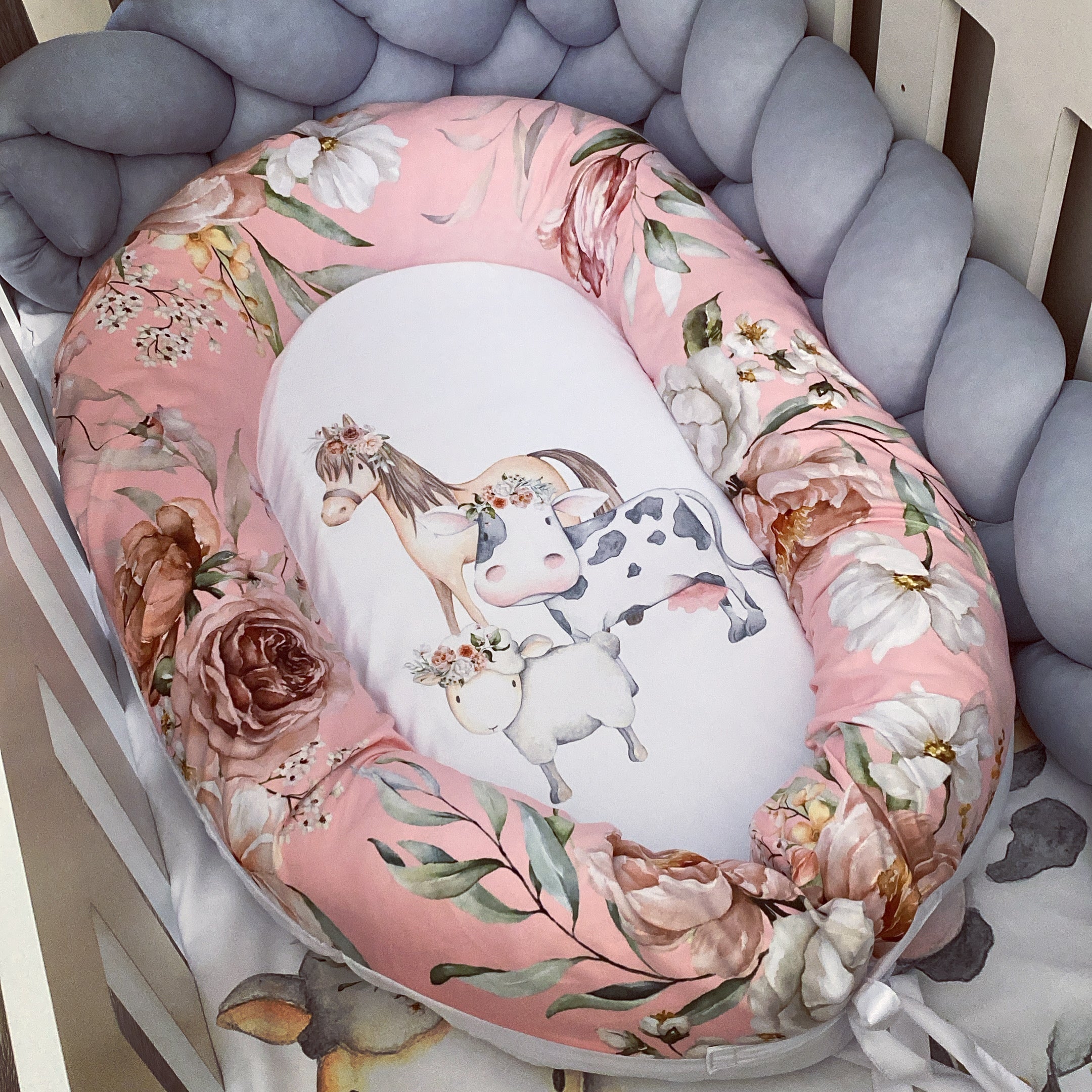 Nest - Pink Farm 01 baby nursery snuggle nests South Africa